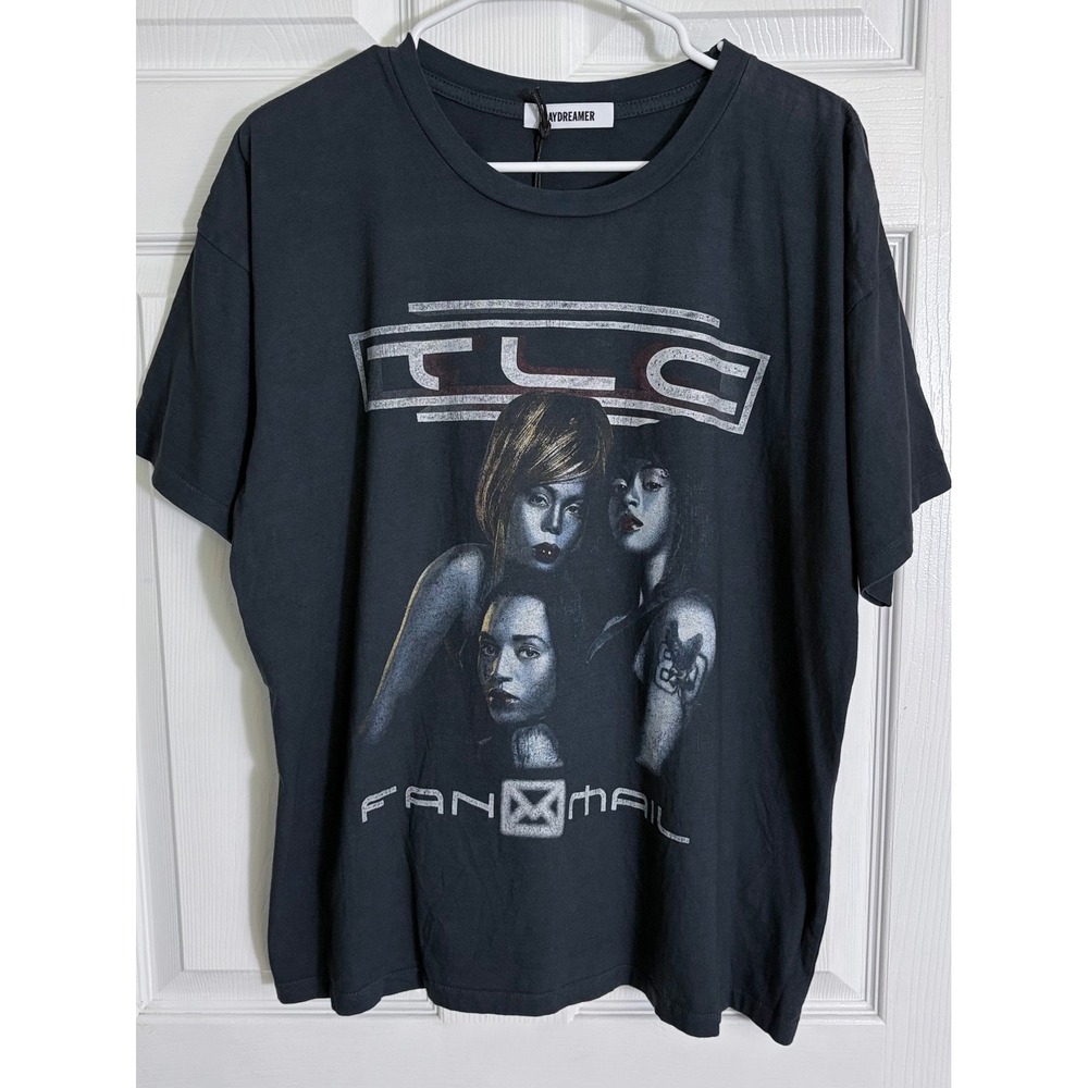 Daydreamer TLC Fan Mail T-Shirt S Vintage Black World Tour 2000 Graphic Tee